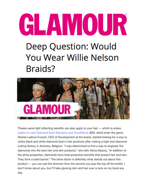 Glamour Features Label.m and this season's hottest hairstyles