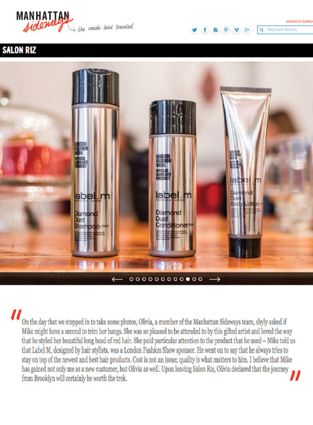 label.m Salon Riz Owner Wows Manhattan Sideways Team