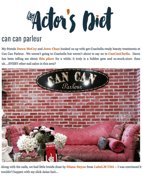 Label.M helps the Actor's Diet get ready for Coachella with little braids