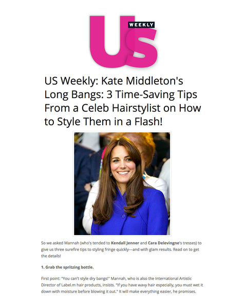 Quick bangs fit for a Royal by Label.m, Featured in US Weekly