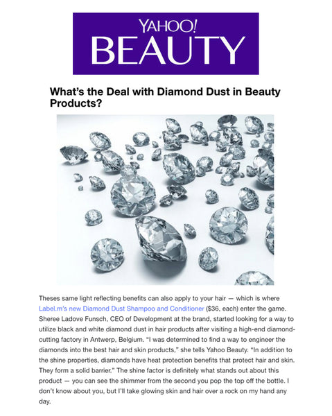 Yahoo! Beauty sets the story straight about Label.m Diamond Dust products